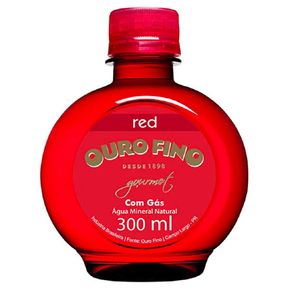 Agua Mineral Red com Gas Ouro Fino 300ml
