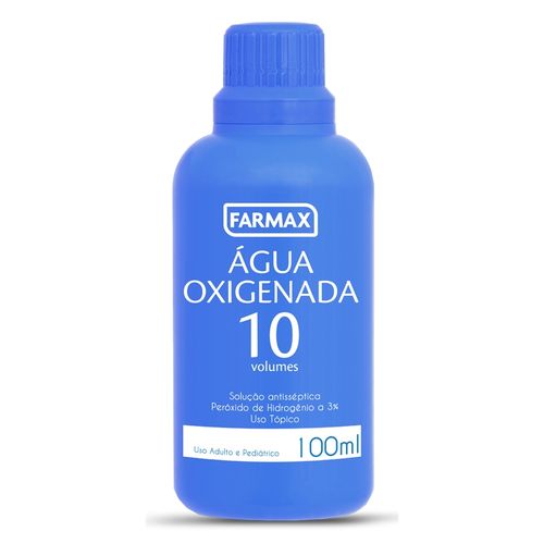 Água Oxigenada Antisséptica 10 Vol. Farmax 100ml - 12 Unidades