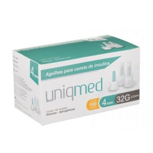 Agulha para Caneta de Insulina 4mm (32g) - Uniqmed - Cód: Um-fpn008