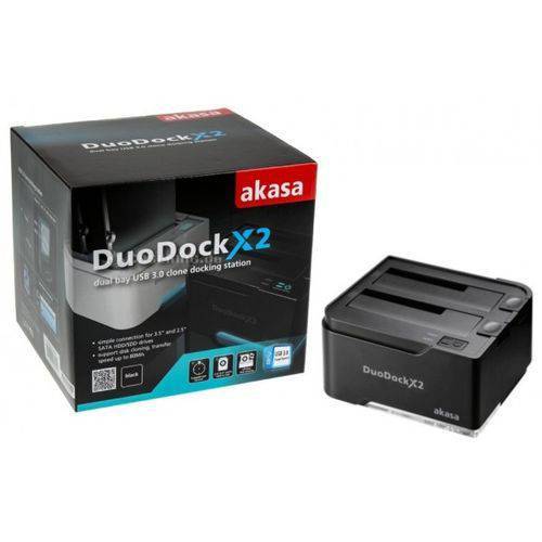 Tudo sobre 'Akasa Duo Dock X2 HD 2.5 / 3.5 Sata Usb3.0'