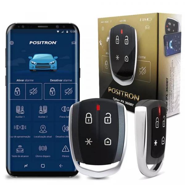 Tudo sobre 'Alarme Automotivo Pósitron PX360BT Bluetooth Universal Bloqueio e Desbloqueio Via Celular - Positron'