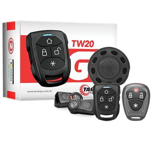 Alarme Automotivo Taramps TW20P G3 com 1 Controle TR1 P e 1 Controle TR2 -