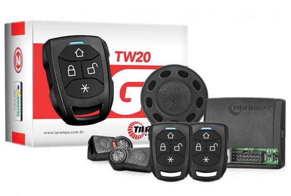 Alarme Automotivo Universal Taramps TW20 G3 com 2 Controles TR2