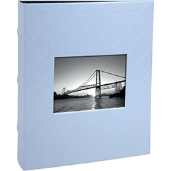 Álbum Black Ferragem para 100 Fotos 15X21cm Azul - Ical