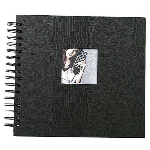 Álbum de Assinaturas e Scrapbook Preto Fosco 50 Páginas