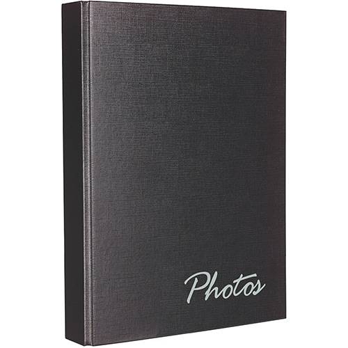 Álbum de Fotografia Chies Top Flex Classic Preto com Ferragem para 100 Fotos 15x21cm com Memo e Refil para 2 CDs