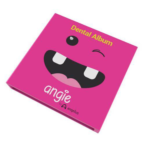 Tudo sobre 'Album e Estojo Porta Dente de Leite - Album Dental - Rosa - Angie By Angelus'