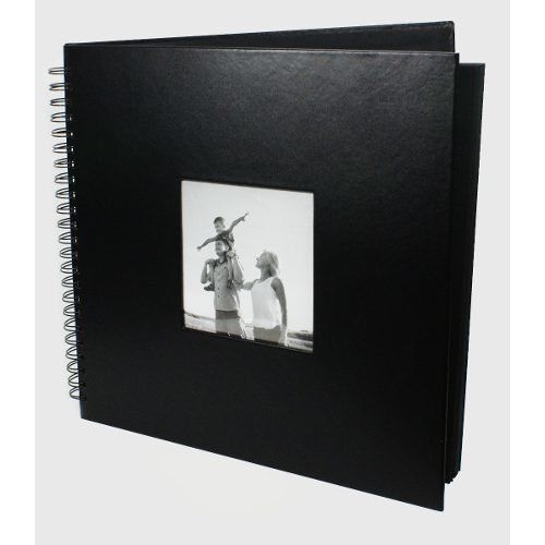 Álbum Retrô Scrapbook Preto Colagem para 33x30
