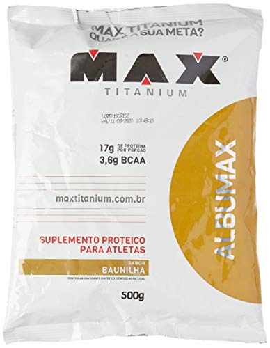 Albumax 100% Baunilha, Max Titanium, 500g
