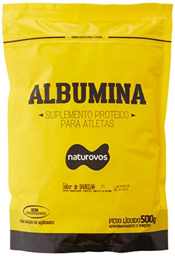 Albumina - Refil, Naturovos, Baunilha, 500 G