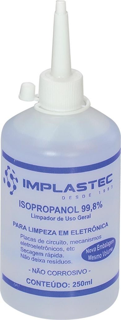Alcool Isopropilico 250Ml C/bico Aplic.