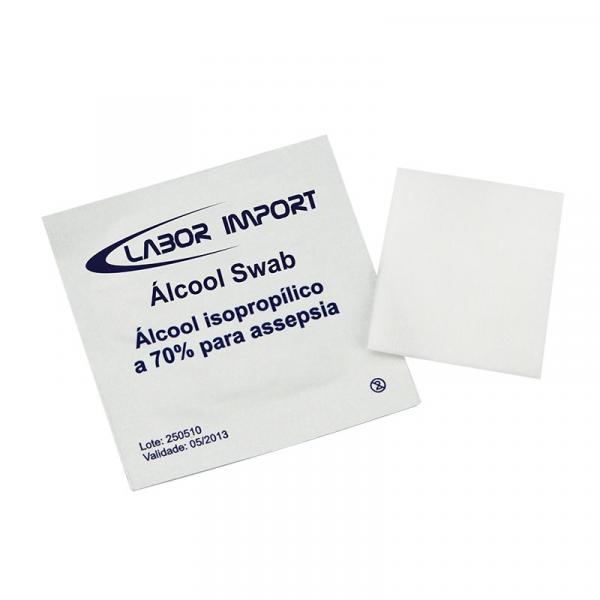 Álcool Swab em Sache para Assepsia 200un - Labor Import