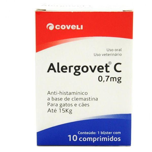 Alergovet 0,7 Mg 10 Comp - Coveli