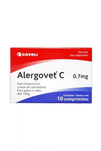 Alergovet C 0,7 - 10 Comprimidos - Coveli