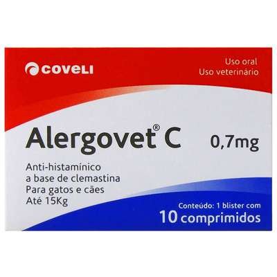 Alergovet C 0.7MG -10/Comprimidos - Coveli