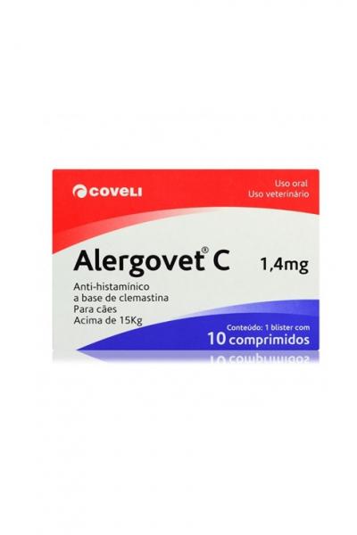Alergovet C 1,4 - 10 Comprimidos - Coveli