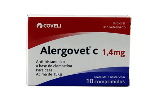 Alergovet C 1,4mg 10 Comprimidos Coveli Antialérgico