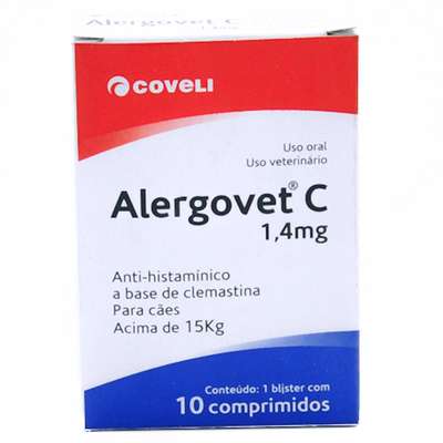Alergovet C 1.4MG -10/Comprimidos - Coveli