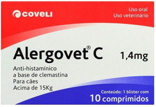 Alergovet C 1,4mg 10 Comprimidos - Coveli