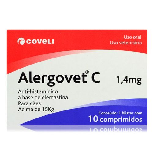 Alergovet C 1,4mg - 10 Comprimidos