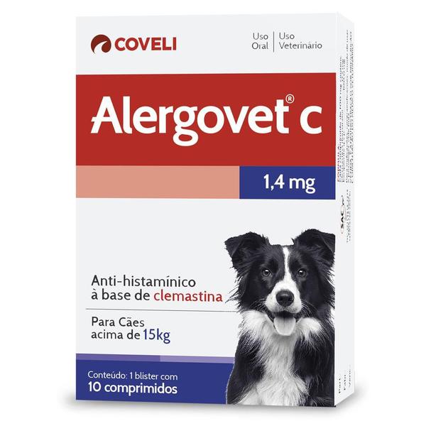 Alergovet C 10 Comprimidos Coveli 1,4mg