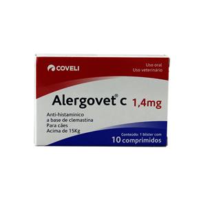 Alergovet C Antialérgico 1,4mg C/ 10 Comprimidos - Coveli
