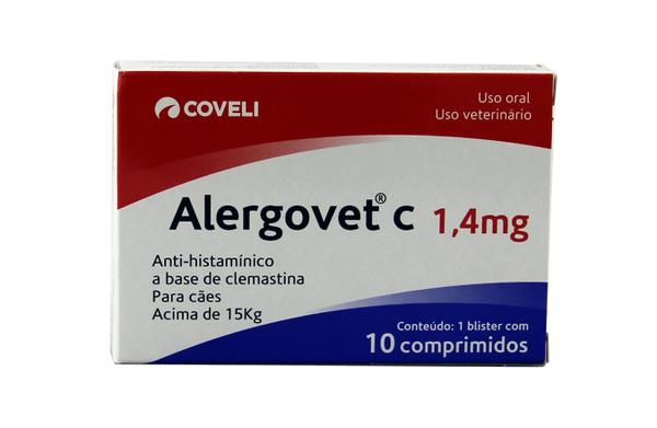 Alergovet C Antialérgico 1,4mg C/ 10 Comprimidos - Coveli