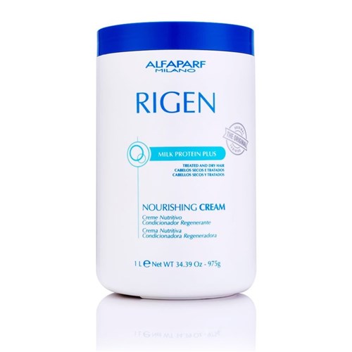 Alfaparf Rigen Milk Protein Plus Nourishing Cream - Máscara de Tratamento 1000Ml