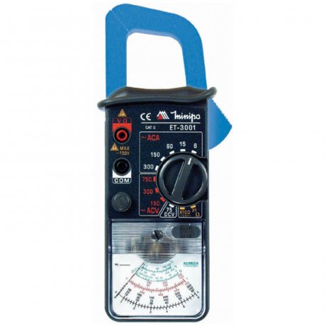 Alicate Amperímetro Analógico 300A AC - ET-3001 - Minipa