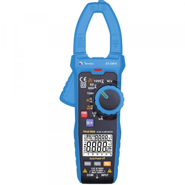 Alicate Amperímetro Digital Minipa Azul ET3367C