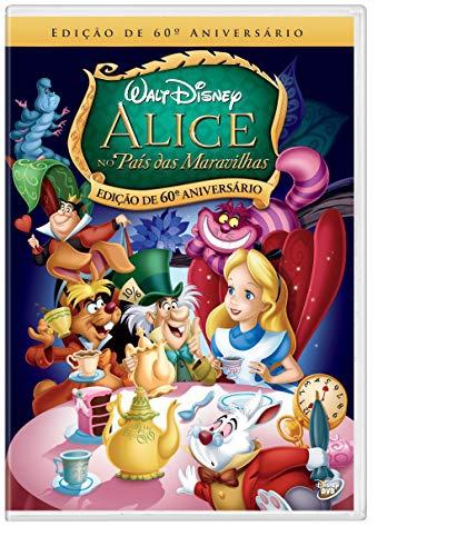 Alice no País das Maravilhas Edição de 60º Aniversário DVD - Disney