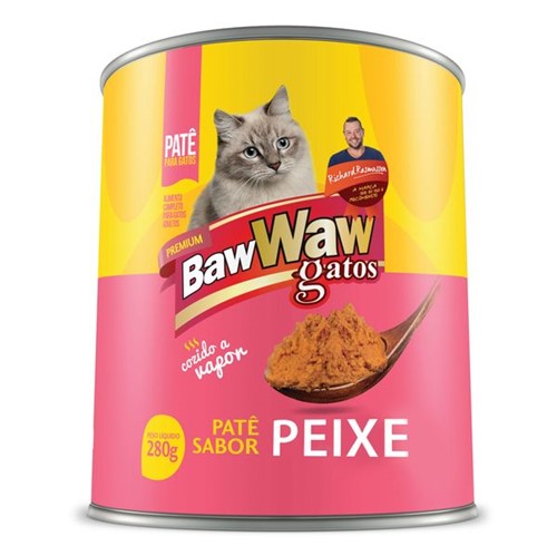 Tudo sobre 'Alimento Gato Baw Waw 280g Lt Peixe'