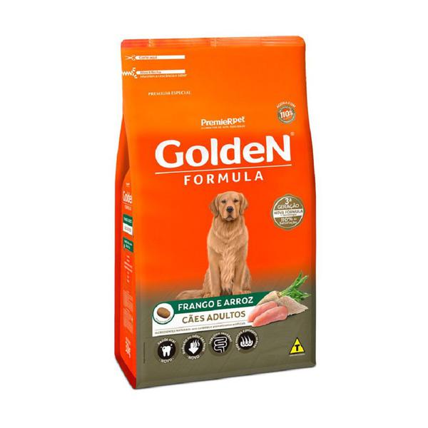Ração Golden Fórmula Cães Adultos Frango e Arroz - 3kg