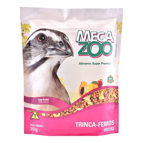 Alimento Mega Zoo Frutas para TrincaFerro 350g