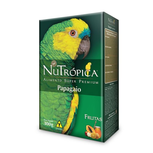 Alimento Nutrópica Super Premium Papagaio com Frutas - 300g
