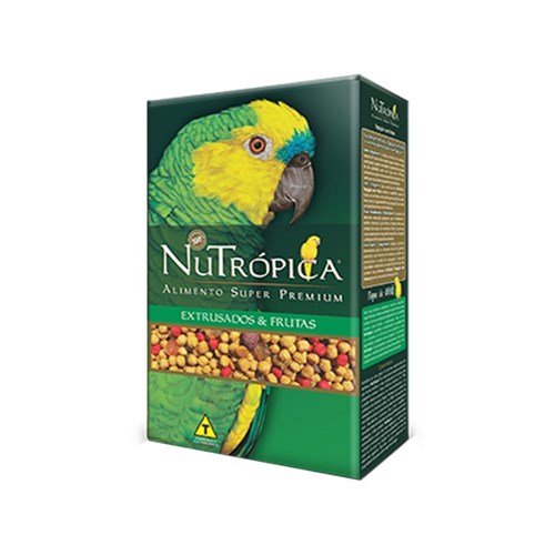 Alimento Nutrópica Super Premium Papagaio com Frutas - 600g