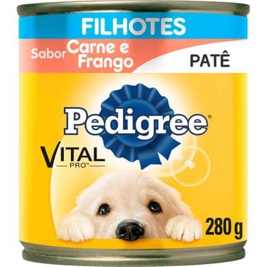 Alimento para Cães Junior Sabor Carne Pedigree Lata 280g