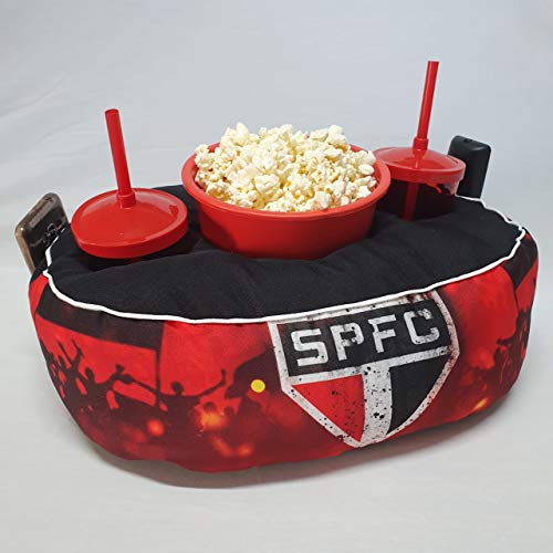 Almofada com Enchimento SÃO PAULO SPFC em Microfibra Premium 40x40 Cm -ULTRA HD 4K-