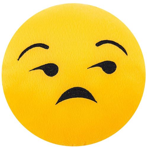 Almofada de Emoji Pelúcia 28cm com Enchimento 09