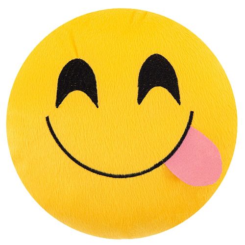 Almofada de Emoji Pelúcia 28cm com Enchimento 11