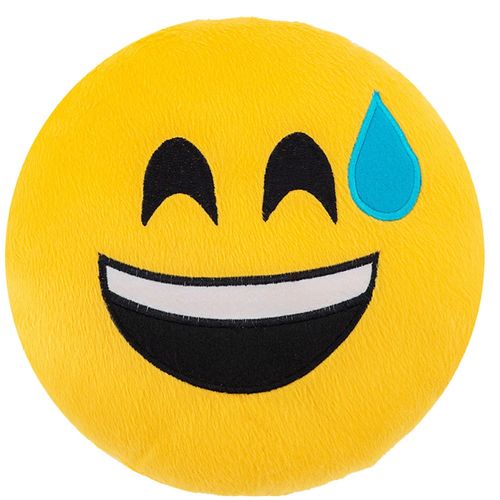 Almofada de Emoji Pelúcia 28cm com Enchimento 14