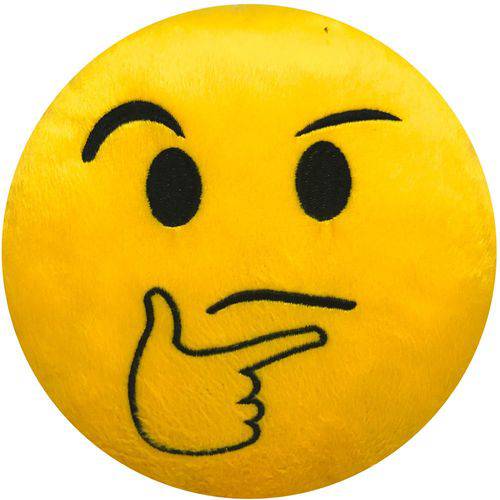 Almofada de Emoji Pelúcia 28cm com Enchimento 58
