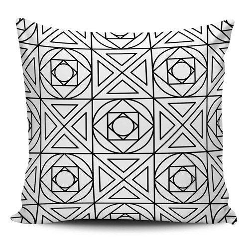 Capa Almofada Decorativa Geometrica Preto e Branco 45x45cm - Multicolorido - Dafiti