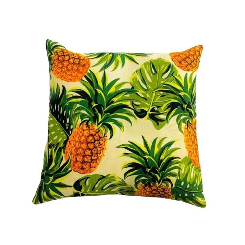 Almofada Jacquard Abacaxi Tropical Amarelo 40X40