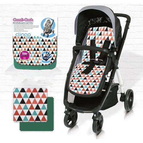 Almofada Universal para Carrinho de Bebê - Triangles - Clingo