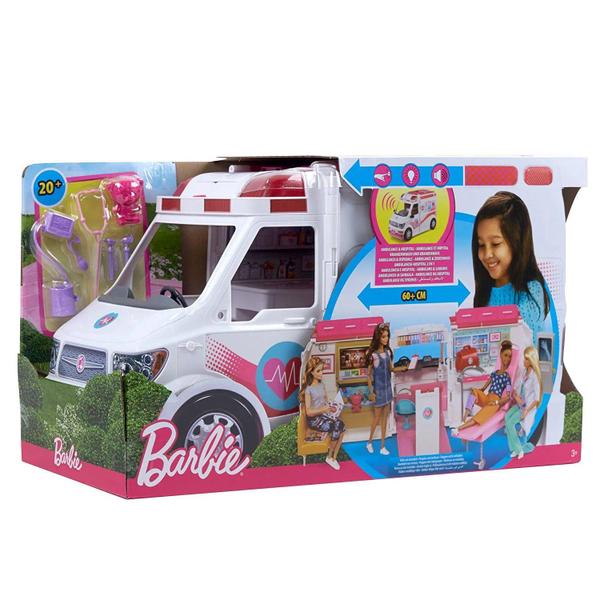 Ambulância Barbie Real Hospital Movel - Mattel