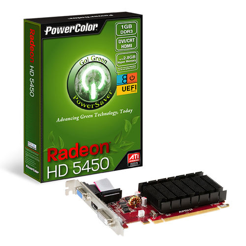 Tudo sobre 'AMD Radeon HD5450 1GB DDR3 64bits - PowerColor AX5450 1GBK3-SHEV3'