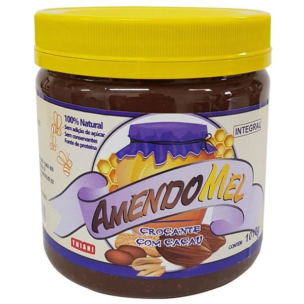 Amendomel Cacau Crocante 1kg - Pasta de Amendoim - Thiani Alimentos