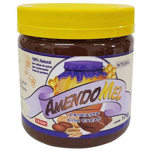 Amendomel Cacau Crocante 1kg - Pasta de Amendoim