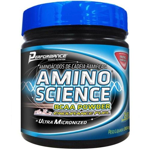 Amino Science Bcaa Powder - Performance Nutrition (300g) - Frutas Tropicais